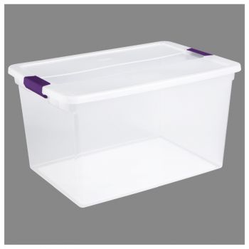 Clearview Latching Storage Container, 66 Qt.