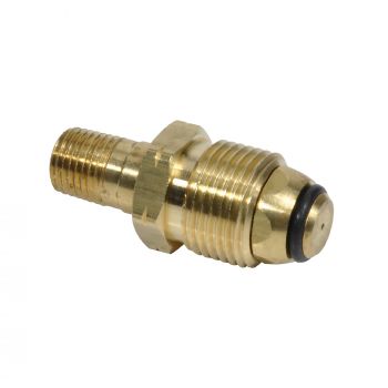1/4" Male Pipe Thread x Restricted Flow Soft Nose P.O.L. with Handwheel