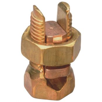 Split Bolt Connector, Solid Copper, #16-#10 AWG Stranded, #16-#8 AWG