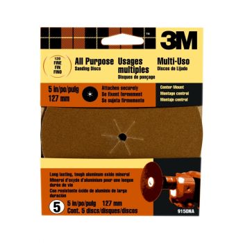 3M™ 5” Fine 120 Grit Sanding Disc 5Pk