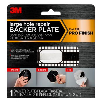 3M™ Large Hole Repair Backer Plate, 5.5"x6"