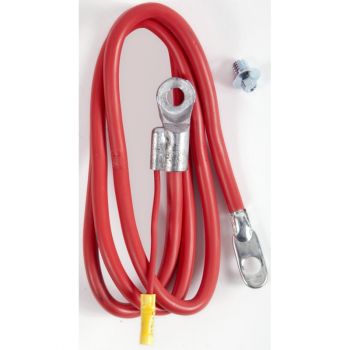 4 Gauge Side Terminal Battery Cable, 20", Red