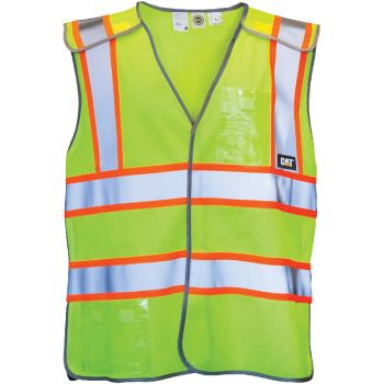 CAT 5-Point Breakaway Vest, Hi-Vis Yellow, M/L