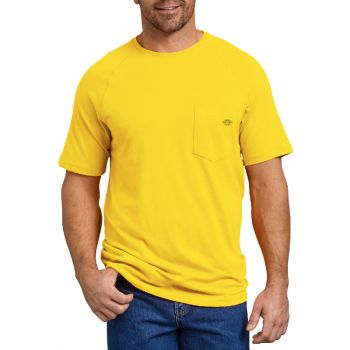 Dickies Men's Temp-iQ™ Performance Cooling T-Shirt, Bright Yellow, L