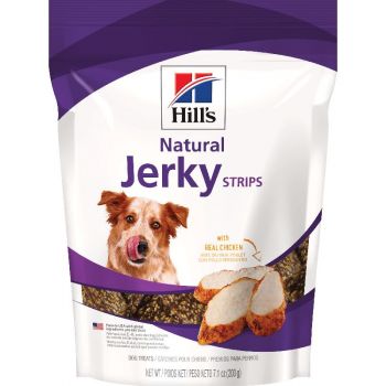 Hill's Natural Jerky Strips with Real Chicken Dog Treat, 7.1 oz bag