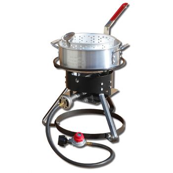 12" Bolt Together Outdoor Cooker Package with Aluminum Fry Pan