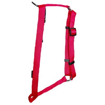Adjustable Harness, Large, Hot Pink, 1”x22”-38”