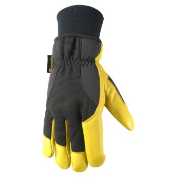 Men's HydraHyde Winter Gloves, Very Warm 100-gram Thinsulate, Grain Goatskin, X-Large (Wells Lamont 1206XL)