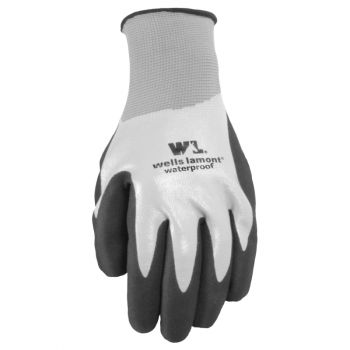 Waterproof Work Gloves with Latex Coating, Large (Wells Lamont 568L)