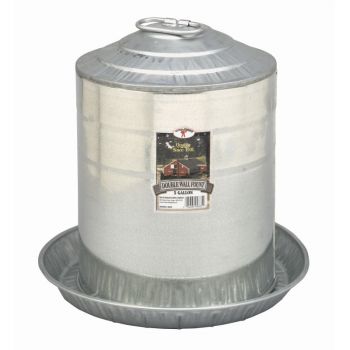 5 Gallon Double Wall Metal Poultry Fount