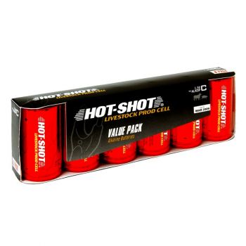 Six-Pack of High Amp. Alkaline Batteries - Size C
