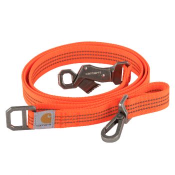 Carhartt Dog Leash, Hunter Orange / Brushed Nickel, Large