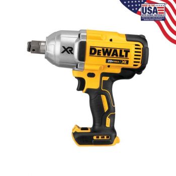 DEWALT 20 V MAX XR Brushless High Torque 3/4 In. Impact Wrench with Hog Ring Retention Pin Anvil (Bare)