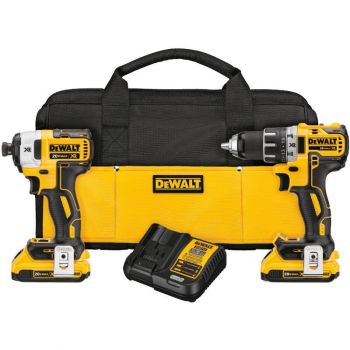DEWALT 20 V MAX XR Lithium Ion Brushless Compact Drill/Driver and Impact Driver Combo Kit